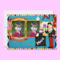 Birthday Clown invitations