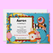 Birthday Clown invitations