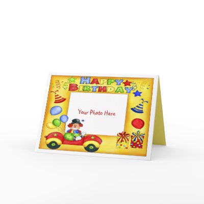 Birthday Clown Photo Frame by chysshirts