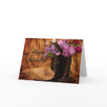 Birthday - Country Western Style - Girls Card