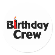 Birthday Crew Stickers