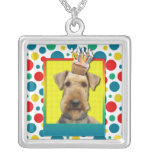 Birthday Cupcake - Airedale Necklace