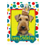 Birthday Cupcake - Airedale Postcards