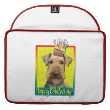 Birthday Cupcake - Airedale Sleeve For MacBook Pro