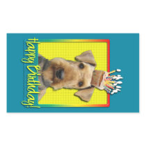 Birthday Cupcake Airedale Rectangular Sticker