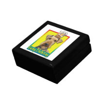 Birthday Cupcake - Airedale Trinket Box