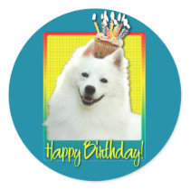 Birthday Cupcake - American Eskimo