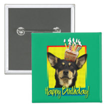Birthday Cupcake - Australian Kelpie - Jude Pins