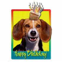 Birthday Cupcake - Beagle Photo Sculptures