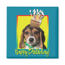 Birthday Cupcake - Beagle Puppy - Chloe