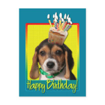 Birthday Cupcake - Beagle Puppy - Chloe