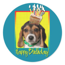 Birthday Cupcake - Beagle Puppy - Chloe