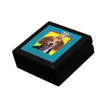 Birthday Cupcake - Beagle Trinket Boxes