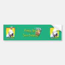 Birthday Cupcake - Bedlington Bumper Sticker
