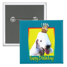 Birthday Cupcake - Bedlington Terrier Pins