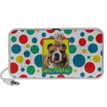 Birthday Cupcake - Bulldog - Dark Mini Speaker