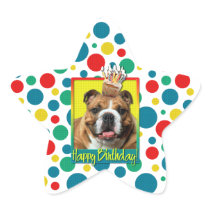 Birthday Cupcake - Bulldog - Dark