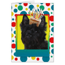 Birthday Cupcake - Cairn Terrier - Rosco Greeting Card