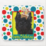 Birthday Cupcake - Cairn Terrier - Rosco Mousepad