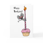 Birthday cupcake greeting cards