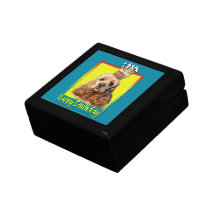 Birthday Cupcake - Cocker Spaniel Jewelry Boxes