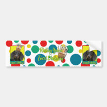Birthday Cupcake - Dachshund - Winston Bumper Stickers