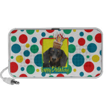 Birthday Cupcake - Dachshund - Winston iPod Speaker