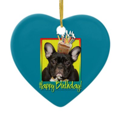 Birthday Cupcake - French Bulldog - Teal by FrankzPawPrintz
