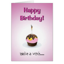 Birthday Cupcake Greeting Card