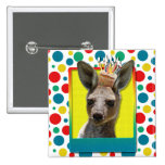 Birthday Cupcake - Kangaroo Button
