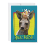 Birthday Cupcake - Kangaroo Custom Invite