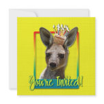 Birthday Cupcake - Kangaroo Personalized Announcement
