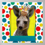 Birthday Cupcake - Kangaroo Poster