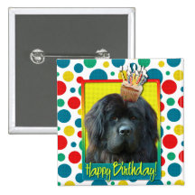 Birthday Cupcake - Newfoundland Buttons
