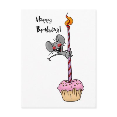 Birthday cupcake post card by jsoh