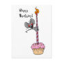 Birthday cupcake post card