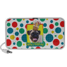 Birthday Cupcake - Pug iPod Speakers