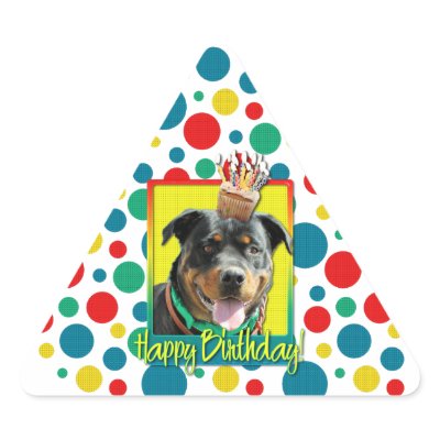 Birthday Cupcake - Rottweiler - SambaParTi by FrankzPawPrintz