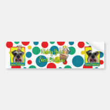 Birthday Cupcake - Schnauzer Bumper Sticker
