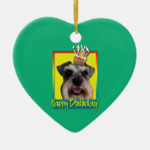 Birthday Cupcake - Schnauzer Ornaments