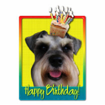 Birthday Cupcake - Schnauzer