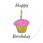 Birthday Cupcake stickers
