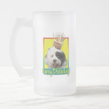 Birthday Cupcake - Tibetan Terrier Coffee Mugs