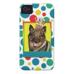 Birthday Cupcake - Vallhund iPhone 4 Case-Mate Cases