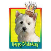Birthday Cupcake - West Highland Terrier