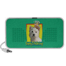 Birthday Cupcake - West Highland Terrier Portable Speakers