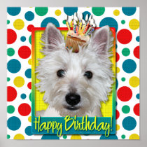 Birthday Cupcake - Westie - Tank Print