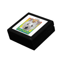 Birthday Cupcake - Westie - Tank Trinket Box