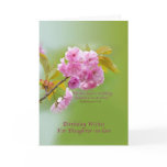 Birthday, Daughter-in-law, Cherry Blossoms Card