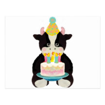 birthday day cow post cards